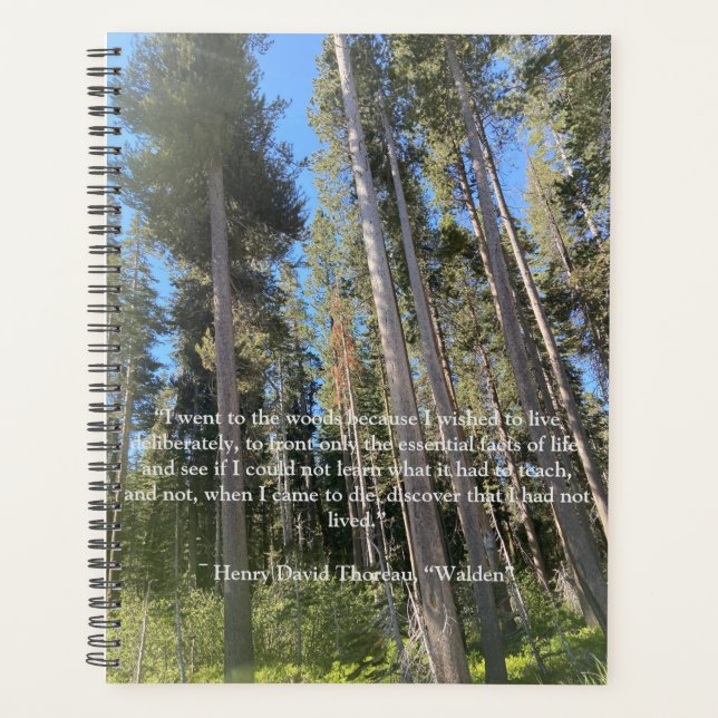 Cuaderno de Trees Forest Woods Thoreau (Anverso)