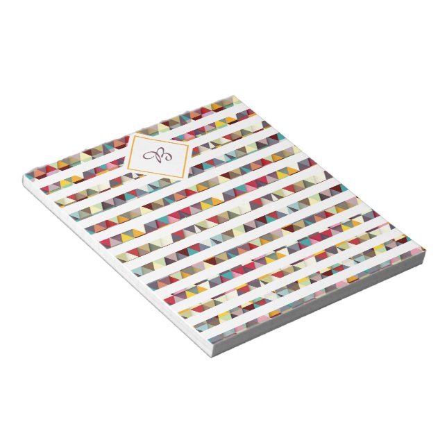 Cuaderno de triángulos coloridos (Lado Derecho)