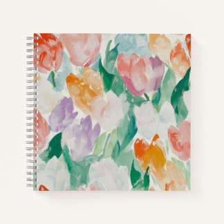 Cuaderno de tulipanes suave y suave