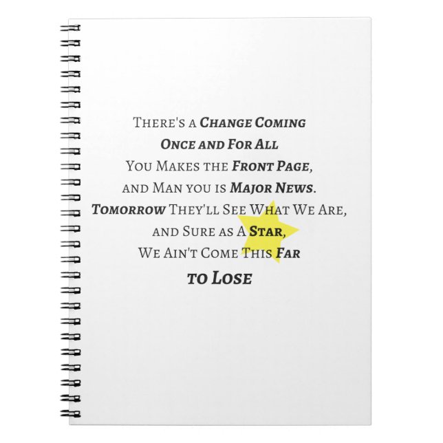 Cuaderno De una vez por todas diario (Frente)