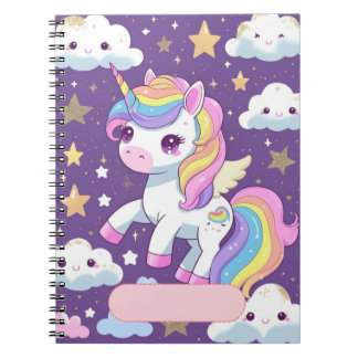 Cuaderno de Unicornio Adorable – Nombre Editable