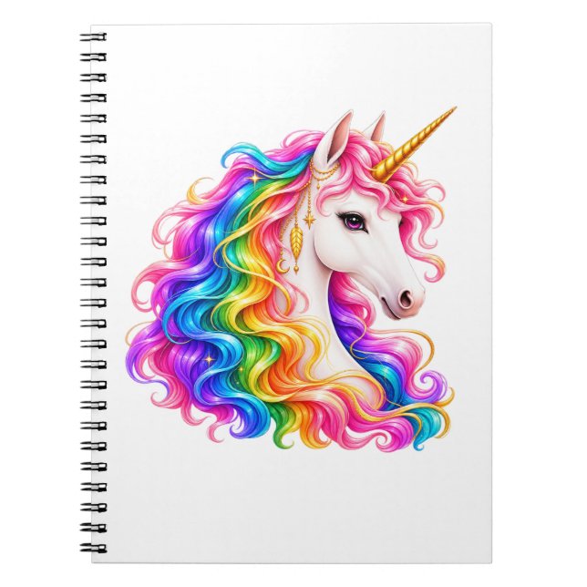 Cuaderno de Unicornio Arcoíris (Frente)