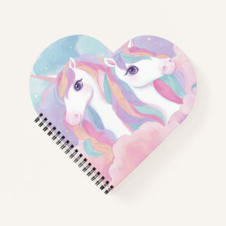 Cuaderno de Unicornio Colorido Diario Mágico Lindo