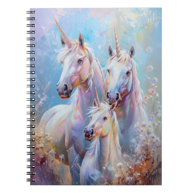 Cuaderno de unicornio de ensueño: Fantasía mágica  (Frente)