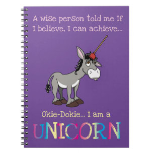 Cuaderno de Unicornio en Donkey divertido