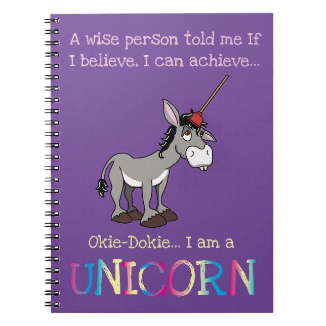 Cuaderno de Unicornio en Donkey divertido (Frente)