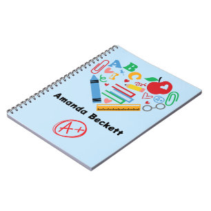 Cuaderno de útiles escolares para agradecer a los 