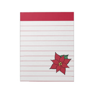Cuaderno de vacaciones de poinsettia grande