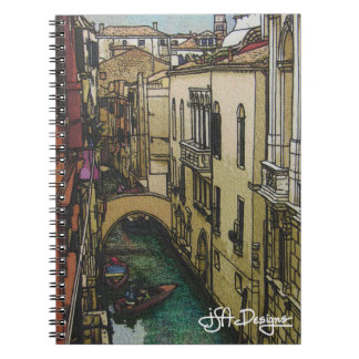 Cuaderno de Venecia del arte de la materia textil