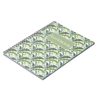 Cuaderno de ventilador de helecho de diseño artesa
