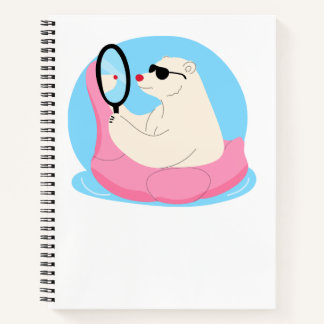 Cuaderno de verano genial del oso polar