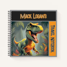 Cuaderno de viaje de dinosaurio T-Rex