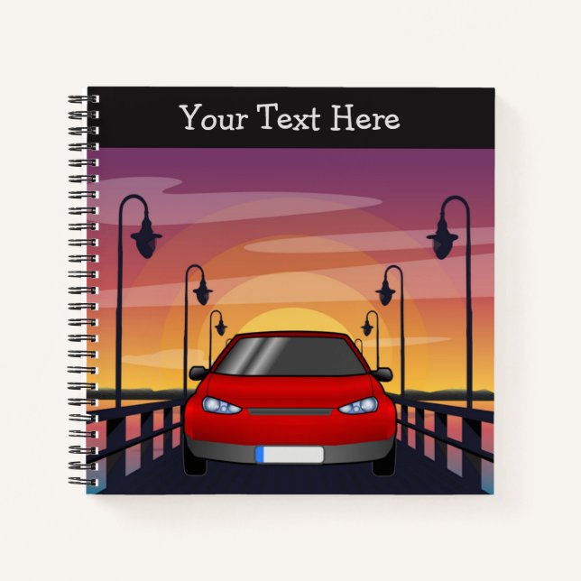 Cuaderno de viaje Sunset Drive - Diario de viaje a (Anverso)