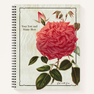 Cuaderno de Vida con Amor Rosa - ¡Encanto Floral!