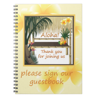Cuaderno de visitas del Fiesta tropical Tiki Hut
