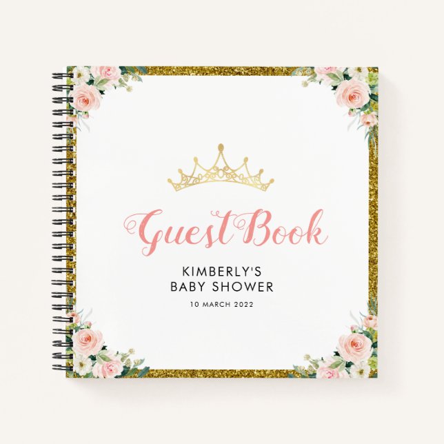 cuaderno de visitas para bebés princesa (Anverso)