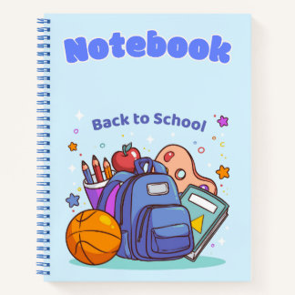 Cuaderno De vuelta a la escuela 💜 💙 📒 📐