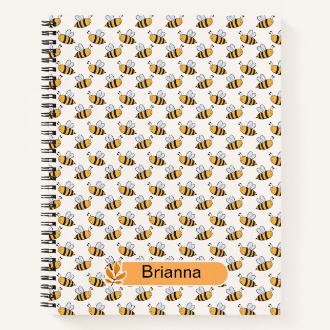 Cuaderno De vuelta a la escuela - Bee-Themed Spiral Noteboo (Anverso)