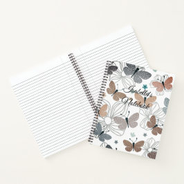 Cuaderno De vuelta a la escuela bellas mariposas personaliz