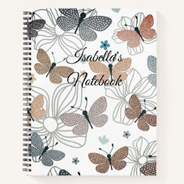 Cuaderno De vuelta a la escuela bellas mariposas personaliz