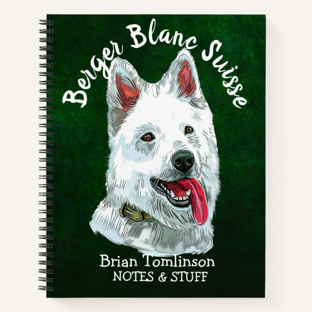 Cuaderno De vuelta a la escuela Berger Blanc Suisse (Anverso)