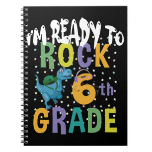 Cuaderno De vuelta a la escuela Estoy listo para rockear 6t