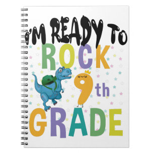Cuaderno De vuelta a la escuela Estoy listo para rockear 9º