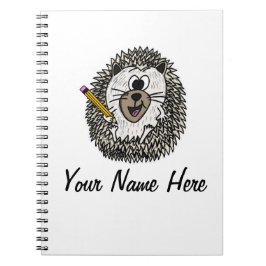 Cuaderno De Vuelta A La Escuela Hedgehog Funny Teacher Pers