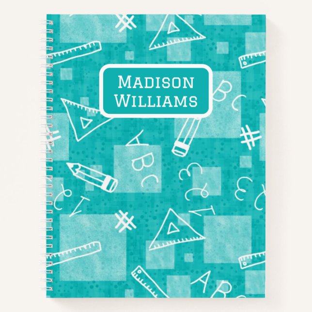 Cuaderno De vuelta a la escuela niños bloc de notas en espi (Anverso)