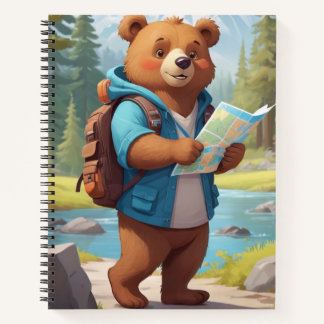 Cuaderno De vuelta a la escuela - Oso de dibujos animados c