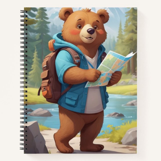 Cuaderno De vuelta a la escuela - Oso Personalizado con moc (Anverso)