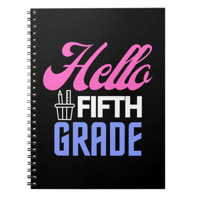 Cuaderno De vuelta a la escuela, primer día de clase, Chica (Frente)
