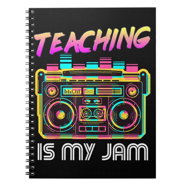 Cuaderno De vuelta a la escuela Retro Enseñar es mi pasión  (Frente)