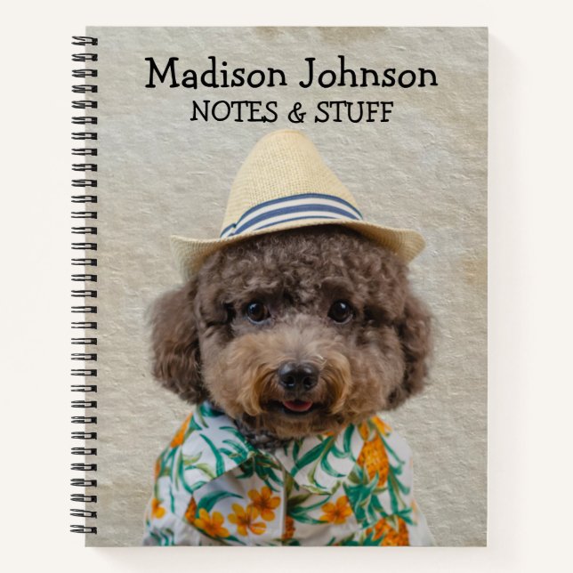 Cuaderno de vuelta al cole Caniche Toy (Anverso)