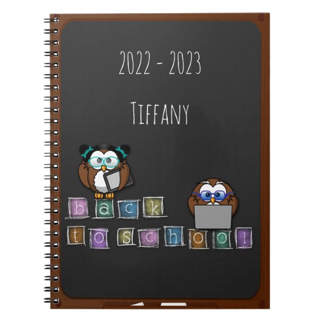 cuaderno de vuelta al cole del búho (Frente)
