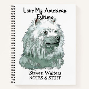 Cuaderno de vuelta al cole perro esquimal american
