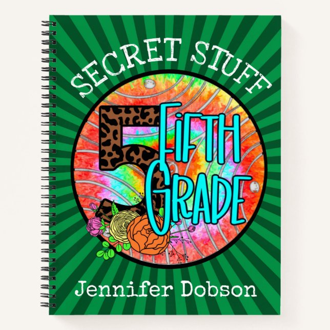 Cuaderno de vuelta al cole quinto grado (Anverso)