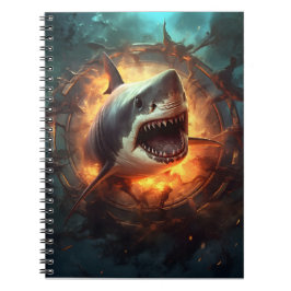 Cuaderno De Vuelta Al Colegio Tiburón Ataca A Los Animales 