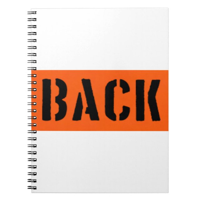 Cuaderno De vuelta al frente (Frente)