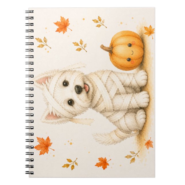 Cuaderno de West Highland White Terrier Westie Hal (Frente)