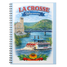 Cuaderno de Wisconsin Escénico de La Crosse, WI