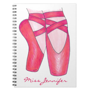 Cuaderno de zapatos de ballet para profesores de d