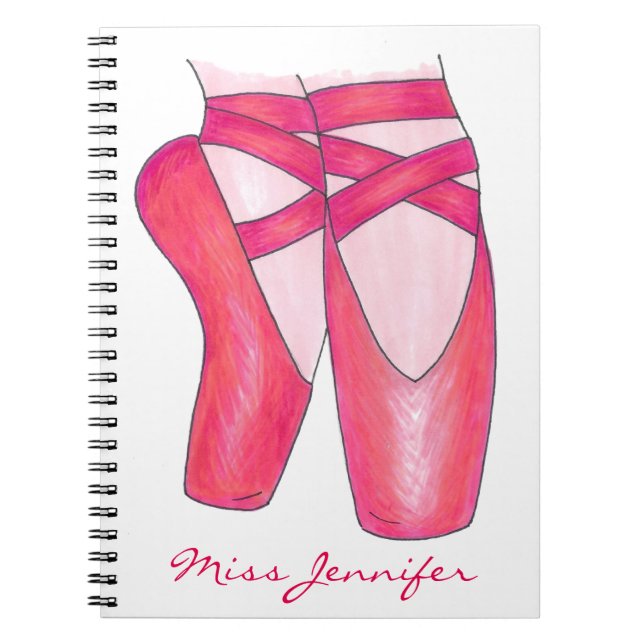Cuaderno de zapatos de ballet para profesores de d (Frente)
