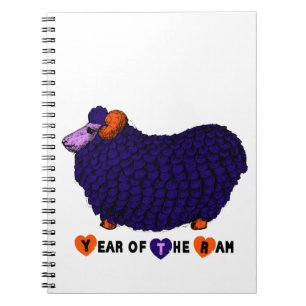 Cuaderno de Zodiac Año Chino Funny Morado Ram