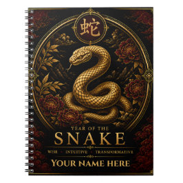 Cuaderno de zodíaco personalizado del Año de la Se