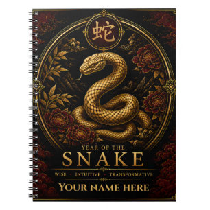 Cuaderno de zodíaco personalizado del Año de la Se