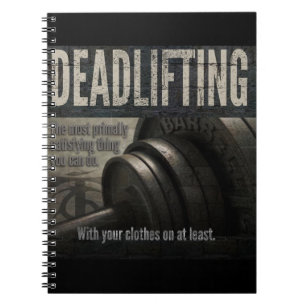Cuaderno Deadlift - Gracioso Meme Gym - Novedad de entrenam