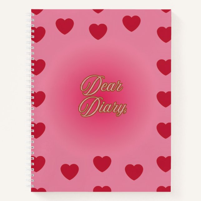Cuaderno "Dear Diary" Spiral Notebook  (Anverso)