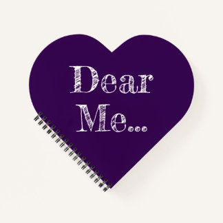 Cuaderno Dear Me .. Dark Purple Spiral Notebook