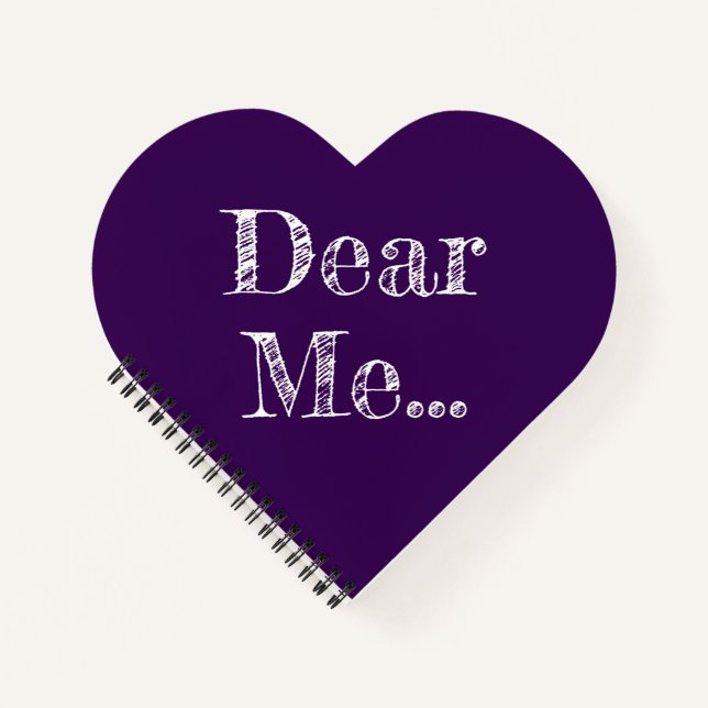 Cuaderno Dear Me .. Dark Purple Spiral Notebook (Anverso)